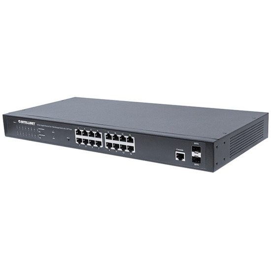 Imagen de PoE Switch WebAdmin GB 16 ptos 30W/pto, 220W, 2 SFP Ports