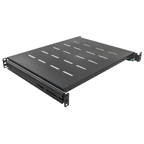 Imagen de Charola Gabinete 19", 1U, Deslizable, Ajustable 60-80cm, Ventilada, 35kg