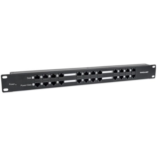 Imagen de PANEL PARCHEO CAT 5E, 12 PTOS 1U POE