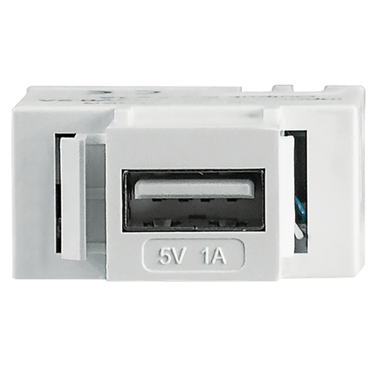 Imagen de Cople USB Keystone Blanco 1A
