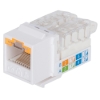 Imagen de JACK CAT 6  SIN HERRAMIENTA (KEYSTONE) BLANCO C/BLOQUEO