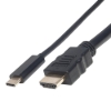Imagen de Cable USB-C a HDMI M 1.0M 4K@30Hz, Negro