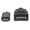 Imagen de Cable USB-C a HDMI M 1.0M 4K@30Hz, Negro