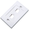 Imagen de TAPA (FACEPLATE) 2 PERFORACION BLANCO