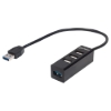 Imagen de HUB USB-A V2.0  3 Ptos y V3.0 1 Pto SIN fuen