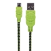 Imagen de *Cable USB V2 A-Micro B, Bolsa Textil 1.8M Verde/Negro