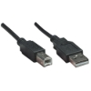 Imagen de Cable USB V2.0 A-B  0.5M, Negro