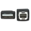 Imagen de Cable USB V2.0 A-B  0.5M, Negro