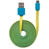 Imagen de Cable USB V2 A-Micro B, Blister PLANO 1.8M Azul/Amarillo
