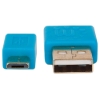 Imagen de Cable USB V2 A-Micro B, Blister PLANO 1.8M Azul/Amarillo
