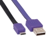 Imagen de Cable USB V2 A-Micro B, Blister PLANO 1.0M Morado/Negro