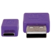 Imagen de Cable USB V2 A-Micro B, Blister PLANO 1.0M Morado/Negro