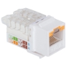 Imagen de JACK CAT 6  SIN HERRAMIENTA (KEYSTONE) BLANCO C/BLOQUEO