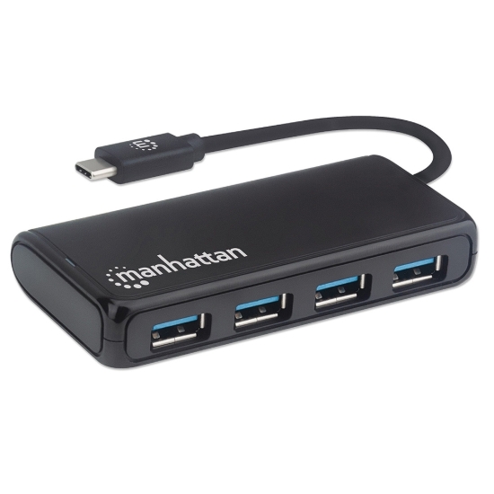 Imagen de HUB USB-C V3.2  4 Ptos A, 5Gbps