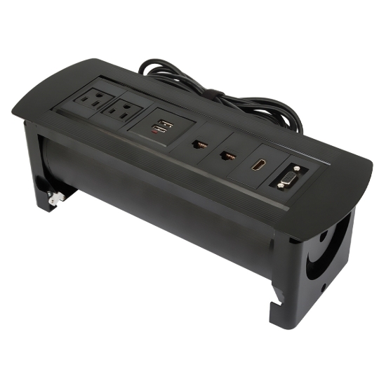Imagen de Caja Conexión, Enchufe/USB/HDMI/VGA/Red, para mesa