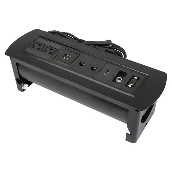Imagen de Caja Conexión, Enchufe/USB/HDMI/VGA/Red/Audio 3.5 mm, para mesa