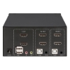 Imagen de MUX KVM HDMI Doble Monitor 2:1,  4K@30Mhz USB2.0 Audio