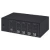 Imagen de MUX KVM HMDI Doble Monitor 4:1, 4K@30Mhz USB2.0 USB 2.0