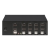 Imagen de MUX KVM HMDI Doble Monitor 4:1, 4K@30Mhz USB2.0 USB 2.0