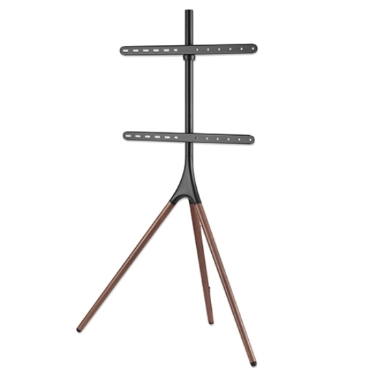Imagen de Soporte TV c/tripode 32kg, 45" a 65" Aluminio, Acero y Madera, Ajuste Altura