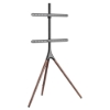 Imagen de Soporte TV c/tripode 32kg, 45" a 65" Aluminio, Acero y Madera, Ajuste Altura