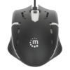 Imagen de Mouse Optico Luminiscente RGB USB Negro