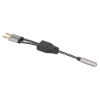 Imagen de Adaptador Audio 3.5mm 1 H a 2 M, 15cm, Cable que Divide Audio para Audifono y Mic, Aluminio Plateado