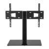 Imagen de Soporte TV p/mesa 45kg, 32" a 65" Altura Ajustable, Base de Vidrio