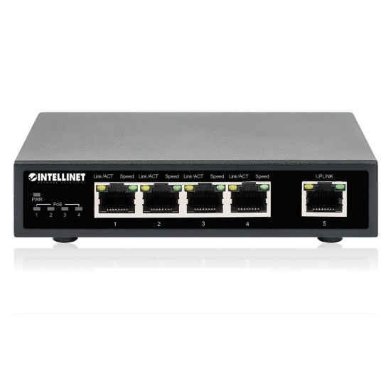 Imagen de PoE Switch GB  5 ptos 30W/pto, 62W