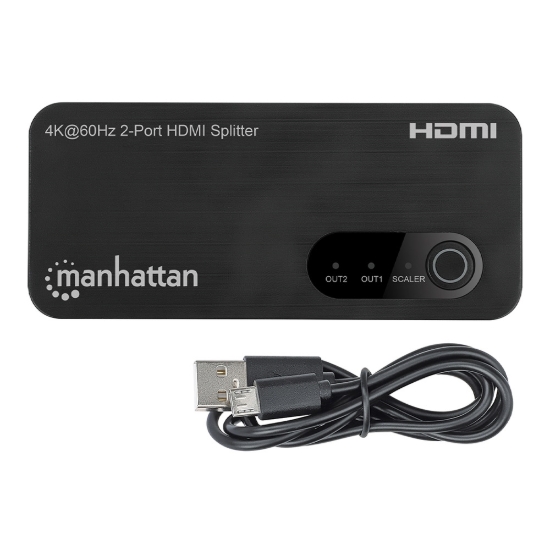 Imagen de Video Splitter HDMI 4k@60Hz, 1 in:2 out, 18Gbps