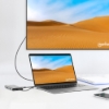 Imagen de Docking USB-C 12 ptos, HDMIx3, USB-C PD/USB-C/2xUSBv3.2/2xUSBv2.0, Red/SD/micro SD