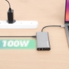Imagen de Docking USB-C 12 ptos, HDMIx3, USB-C PD/USB-C/2xUSBv3.2/2xUSBv2.0, Red/SD/micro SD