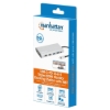 Imagen de Docking USB-C 12 ptos, HDMIx3, USB-C PD/USB-C/2xUSBv3.2/2xUSBv2.0, Red/SD/micro SD