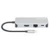 Imagen de Docking USB-C  8 ptos, HDMI, USB-C PD/2xUSBv3.2/USBv2.0, RED,SD/Micro SDD