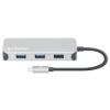 Imagen de Docking USB-C  8 ptos, HDMI, USB-C PD/2xUSBv3.2/USBv2.0, RED,SD/Micro SDD