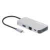 Imagen de Docking USB-C  8 ptos, HDMI, USB-C PD/2xUSBv3.2/USBv2.0, RED,SD/Micro SDD
