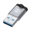 Imagen de Adaptador USB-C V3.2 Gen1, AM-CH, 5Gbps 3A, Aluminio Gris Espacial/Negro