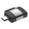 Imagen de Adaptador USB-C V3.2 Gen1, CM-AH, 5Gbps 3A, Aluminio Gris Espacial/Negro