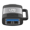 Imagen de Adaptador USB-C V3.2 Gen1, CM-AH, 5Gbps 3A, Aluminio Gris Espacial/Negro