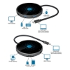 Imagen de Docking USB-C  8 ptos, HDMI, USB-C PD,3xUSB-A,Carga Inalambrica
