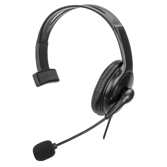 Imagen de AUDIFONO C/MICROFONO USB, MONOAURAL, REVERSIBLE MIC