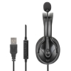Imagen de AUDIFONO C/MICROFONO USB, MONOAURAL, REVERSIBLE MIC