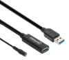 Imagen de Cable USB V3.2 Ext. Tipo A 15.0M Negro, 5Gbps