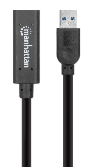 Imagen de Cable USB V3.2 Ext. Tipo A 10.0M Negro, 5Gbps