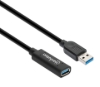 Imagen de Cable USB V3.2 Ext. Tipo A 10.0M Negro, 5Gbps