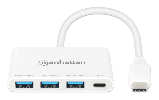 Imagen de HUB USB-C V3.2  3 Ptos A + 1 Pto C PD 100W, 5Gbps