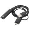 Imagen de Convertidor USB 2.0 / USB-C a Tarjeta Sonido 3.5 mm, cable con controles
