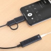 Imagen de Convertidor USB 2.0 / USB-C a Tarjeta Sonido 3.5 mm, cable con controles