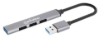 Imagen de HUB USB-A V2.0  3 Ptos y V3.0 1 Pto, Alumini
