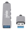 Imagen de HUB USB-A V2.0  3 Ptos y V3.0 1 Pto, Alumini